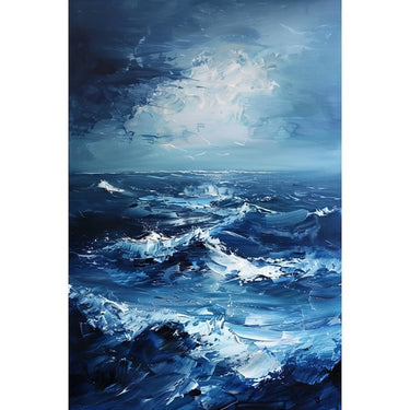 Palette Knife Ocean Canvas